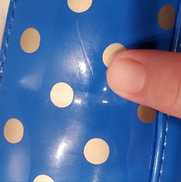 NWT SCORE! GameDay Bag in blue and gold - Picture 4 of 11